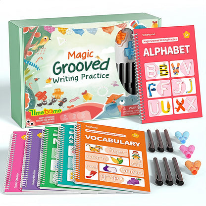 Magic Grooved Writing Practice Books for Kids 3-8